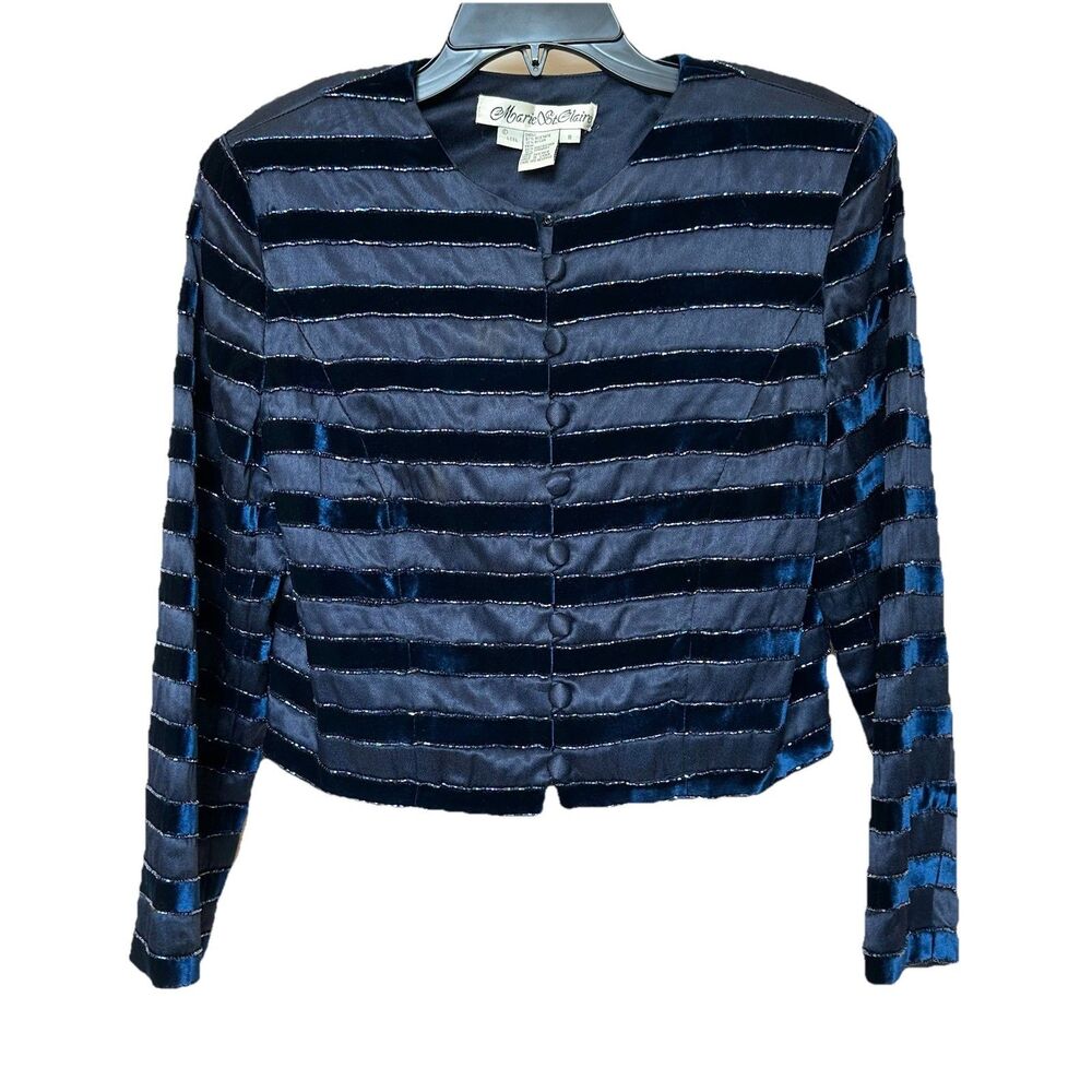 Marie St Claire Jacket Top Women’s 8 Beaded Cropped Long Sleeve Formal Party MOB